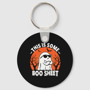 Das ist ein Boo Sheet Ghost Retro Funny Halloween Schlüsselanhänger