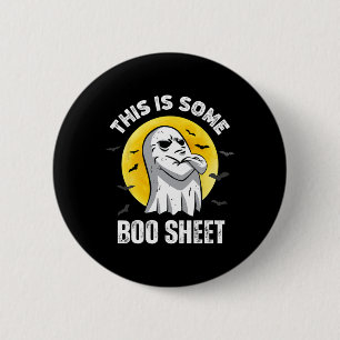 Das ist ein Boo-Sheet Halloween Ghost Fun Men Wom Button