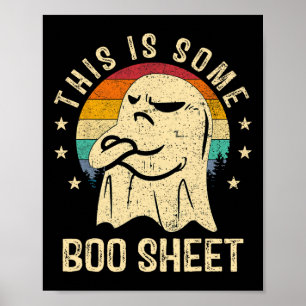 Das ist ein Boo-Sheet Halloween Ghost Fun Men Wom Poster
