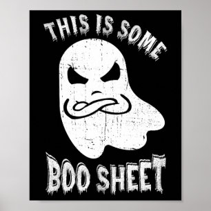 Das ist ein Boo-Sheet Halloween Ghost Fun Men Wom Poster