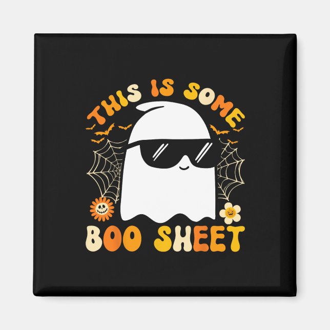 Das ist ein Boo-Sheet Halloween Ghost Funny Cool Magnet (Vorne)