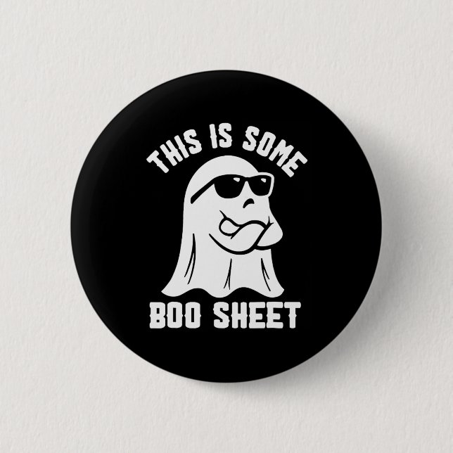 Das ist ein Boo Sheet Halloween Ghost Funny Costu Button (Vorderseite)