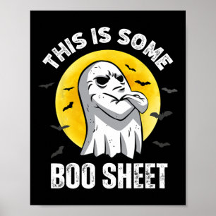 Das ist ein Boo-Sheet Halloween Ghost Funny Men W Poster