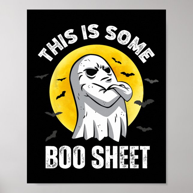 Das ist ein Boo-Sheet Halloween Ghost Funny Men W Poster (Vorne)