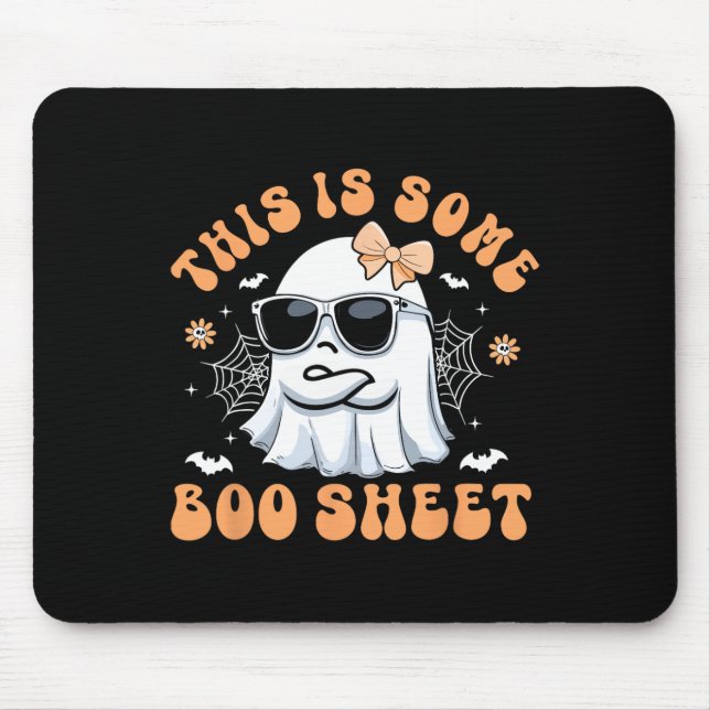 Das ist ein Boo-Sheet Womens Niedlich Ghost Hallow Mousepad (Vorne)
