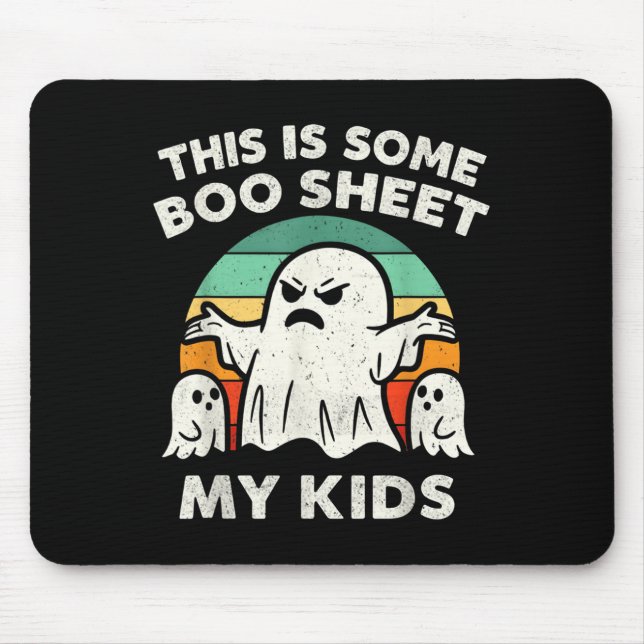 Das ist ein Bootblatt, das mein Kids Ghost Retro F Mousepad (Vorne)