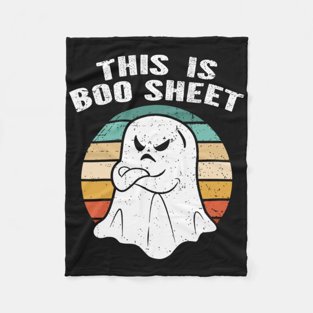 Das ist ein Bootblatt Ghost Retro Halloween-Kostüm Fleecedecke (Vorderseite)