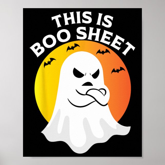 Das ist ein Bootblatt Ghost Retro Halloween-Kostüm Poster (Vorne)