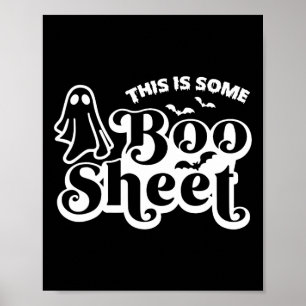 Das ist ein Bootblatt Halloween Ghost Funny für mi Poster