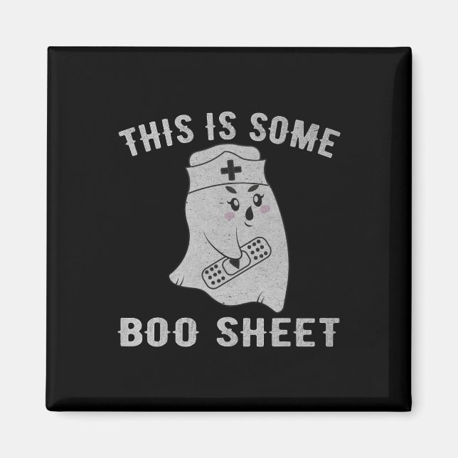 Das ist ein Bootschild-Geist Funny Halloween N Magnet (Vorne)