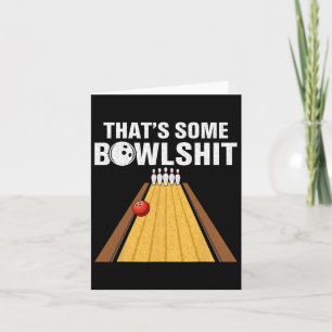 Das ist ein Bowl Retro Funny Bowler Karte