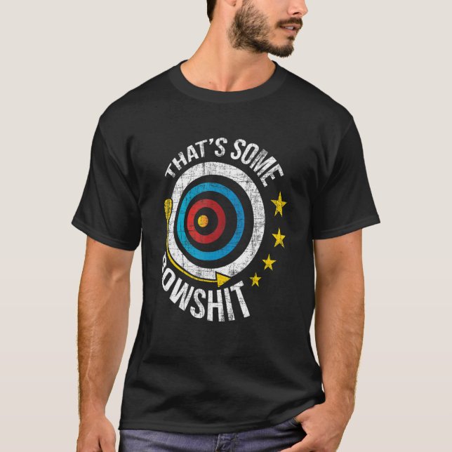 Das ist ein Bowshit Bogenschießbow T-Shirt (Vorderseite)
