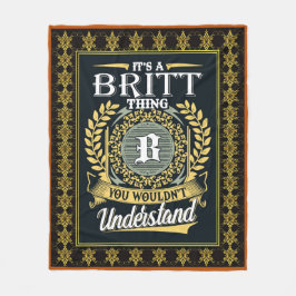 Das ist ein Briten, den man nicht verstehen konnte Fleecedecke