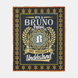Das ist ein Bruno, das man nicht verstehen konnte Fleecedecke