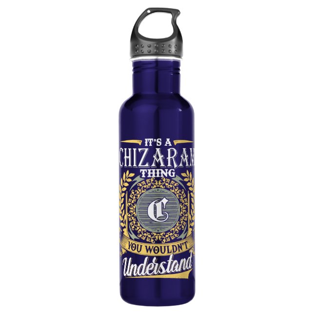Das ist ein Chizaram, das man nicht verstehen konn Edelstahlflasche (Vorderseite)