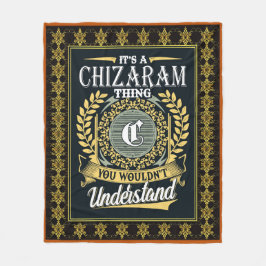 Das ist ein Chizaram, das man nicht verstehen konn Fleecedecke