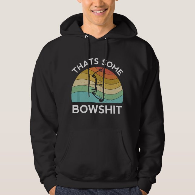 Das ist ein Compound-Bogen Hoodie (Vorderseite)