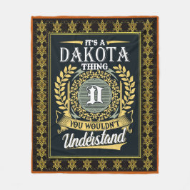 Das ist ein Dakota, das man nicht verstehen konnte Fleecedecke
