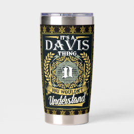 Das ist ein Davis, das man nicht verstehen konnte Thermobecher