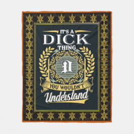 Das ist ein Dick, das man nicht verstehen konnte Fleecedecke