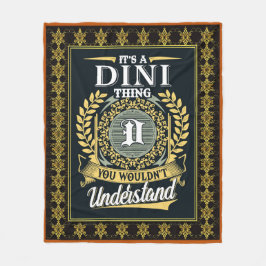 Das ist ein Dini, das du nicht verstehen konntest Fleecedecke