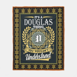 Das ist ein Douglas, das man nicht verstehen konnt Fleecedecke