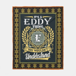 Das ist ein Eddy, den man nicht verstehen konnte Fleecedecke