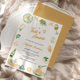 Das ist ein eher rustikales italienisches Brautpar Einladung