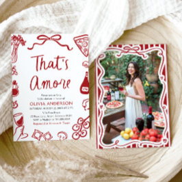 Das ist ein eher skurriles italienisches Pizza-Bra Einladung