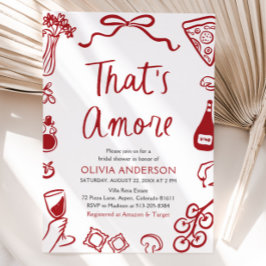 Das ist ein eher skurriles italienisches Pizza-Bra Einladung