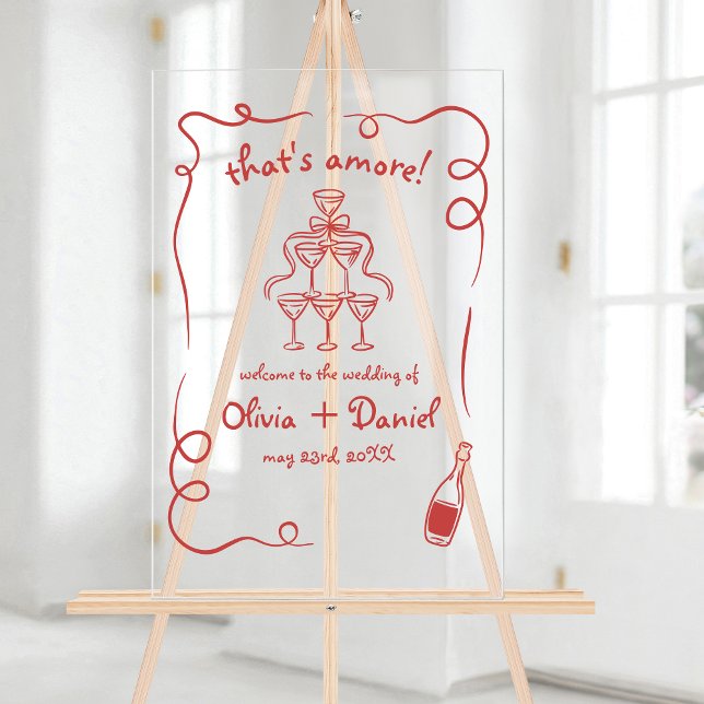 Das ist ein Funky Whimsical Illustriert Sign Acrylschild (Von Creator hochgeladen)