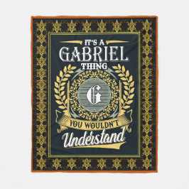 Das ist ein Gabriel, das man nicht verstehen konnt Fleecedecke