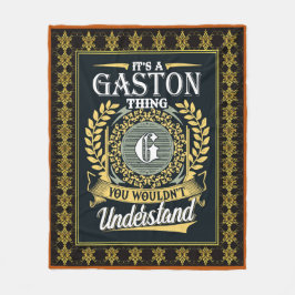 Das ist ein Gaston, das man nicht verstehen konnte Fleecedecke
