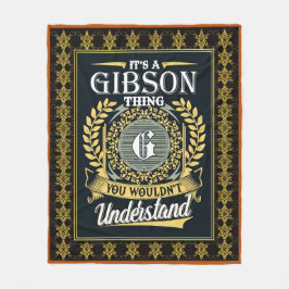Das ist ein Gibson, das du nicht verstehen konntes Fleecedecke