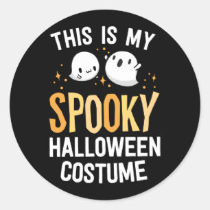 Das ist ein gruseliger Halloween-Kostüm Kawaii Spo Runder Aufkleber