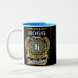 Das ist ein Haken, den man nicht verstehen konnte Zweifarbige Tasse