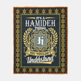 Das ist ein Hamideh, das man nicht verstehen konnt Fleecedecke