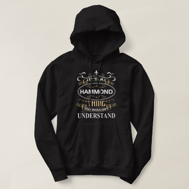Das ist ein Hammond, das man nicht verstehen würde Hoodie (Design vorne)