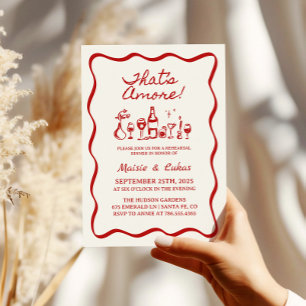 Das ist ein handgezeichnetes italienisches Probe-D Einladung