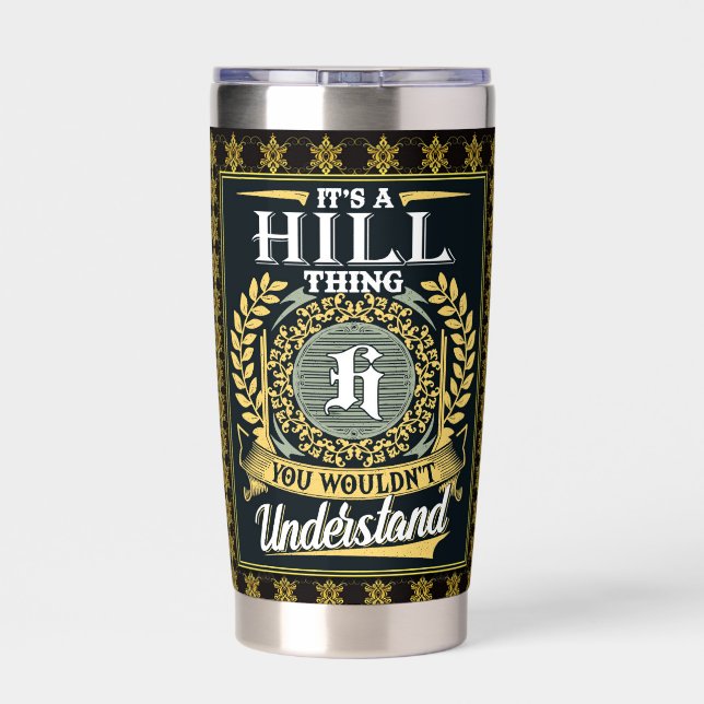 Das ist ein Hügel, den man nicht verstehen konnte Thermobecher (Rückseite)