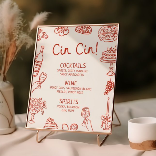 Das ist ein Illustrierteres Bar-Menü Poster (Von Creator hochgeladen)