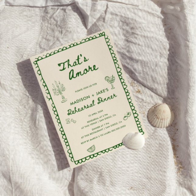 Das ist ein italienischeres Probe Dinner Einladung (Von Creator hochgeladen)