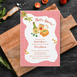 Das ist ein italienischeres Theme-Brautparty Einladung