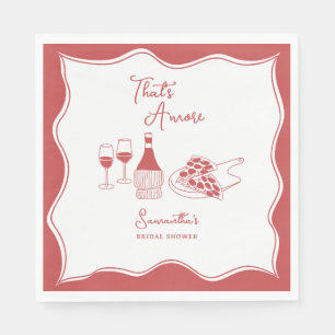 Das ist ein italienisches Pizza-Brautparty Serviette