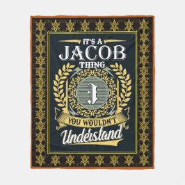 Das ist ein Jakob, das du nicht verstehen konntest Fleecedecke