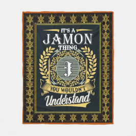 Das ist ein Jamon, das man nicht verstehen konnte Fleecedecke