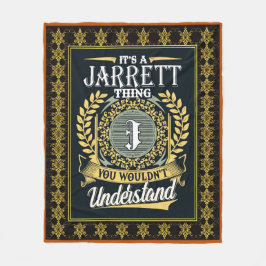 Das ist ein Jarrett, das man nicht verstehen konnt Fleecedecke