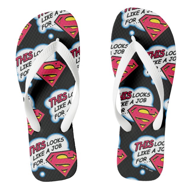 Das ist ein Job für... Superman Flip Flops (Fußbett)