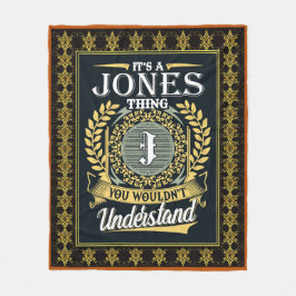 Das ist ein Jones, den man nicht verstehen konnte Fleecedecke