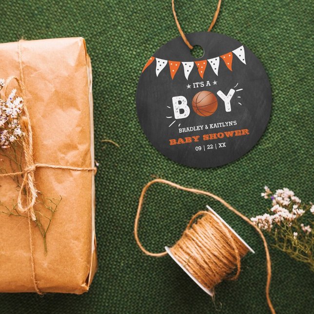 Das ist ein Junge! Basketball-Kinderdusche Geschenkanhänger (Von Creator hochgeladen)